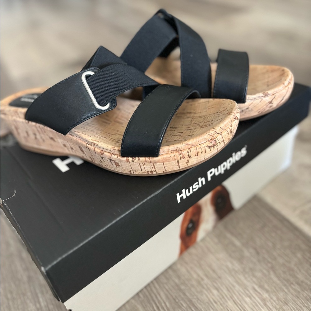 Hush Puppies Women's Black Sandals